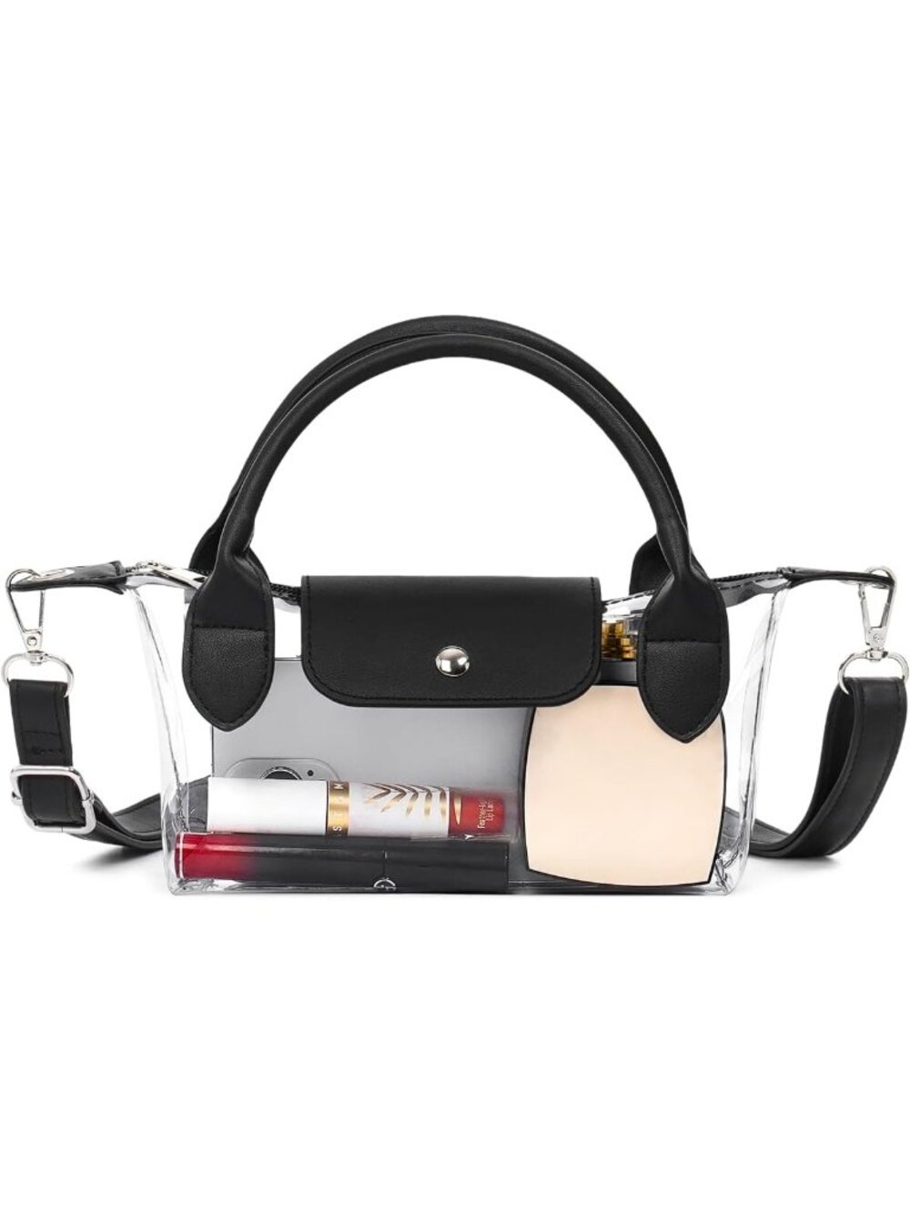 Clear Stadium Event Bag | Small Crossbody Purse | Transparent Handbag for